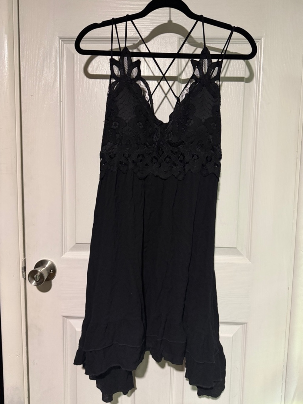 Rue21 Black Crochet Lace Babydoll